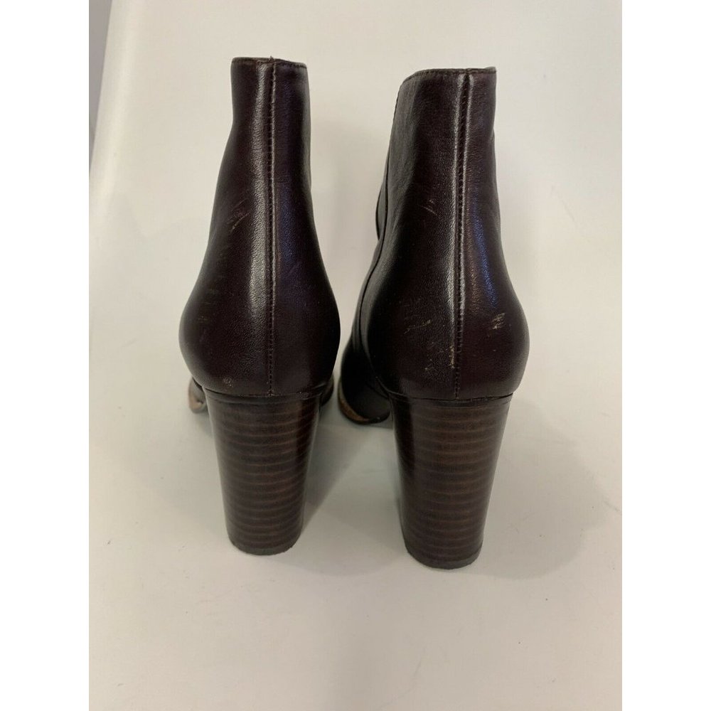 MI PIACI Brown Leather “Dazzle” Ankle Boots Sz 7 - Picture 3 of 7